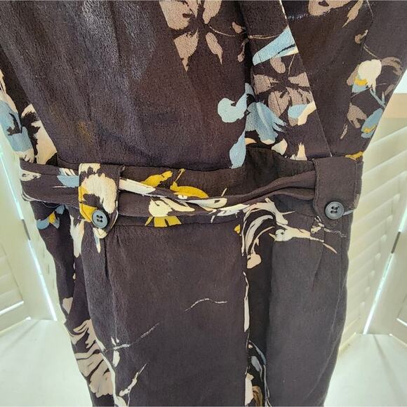 YUMI KIM BLACK FLORAL ROMPER NEW SIZE MED - Picture 5 of 9